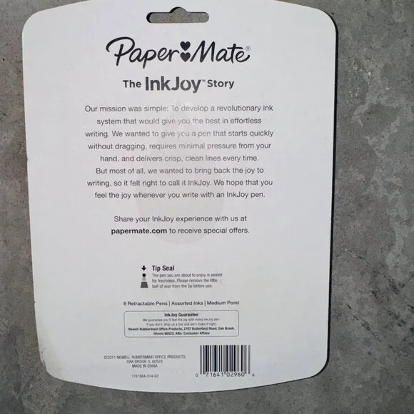 Paper Mate InkJoy 300RT Ballpoint Pen, Assorted Colors, 8-Count - Picture 3 of 3